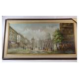 H. DIck Original Signed Oil on Canvas Parisian