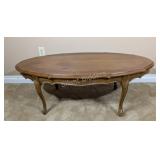 Chippendale-style Coffee Table w Cabriole Legs