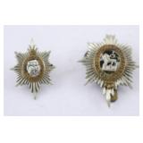 WWI Br Worcestershire Reg Cap Badge Collar Pin