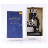 Vintage Microscope Sterling 100x - 300x Set