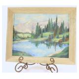 Original Landscape Framed Artwork on Board