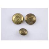 3 WWI Canada Armed Forces General Service Buttons