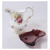 Hammersley Bone China Pitcher & Sasaki Glass