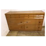 Mid Century Kroehler Custom Dresser & Mirror