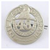 WWII Canadian 48Th Highlanders Large Cap Badge