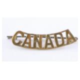 WWI Canada Shoulder Title