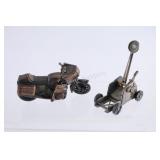Motorcycle & Lift Replica Mini Pencil Sharpener
