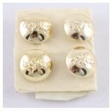 4 WWII CDN Electrical & Mech Eng Uniform Buttons