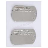 2 Dog Tags - 1942-1943