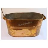 Antique Double Handle Copper Wash Tub