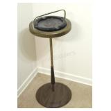 Vintage Standing Brass & Metal Floor Ashtray