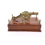 Vintage Brass Cannon Desk /  Mantle Display