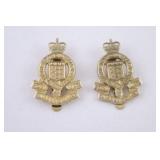 2 Royal Canadian Ordinance Hat Badges