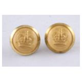 2 British Military Issue Sovereign Crown Insignia