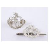 Pair of WWII CDN Gov Gen Horse Guards Collar Badge