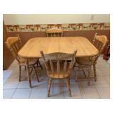 Farmhouse Classic Colonial Wooden Dining Table Set