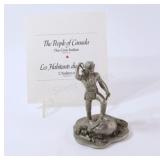 Franklin Mint Pewter "The Cree Indian" Series