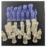 Bisque Porcelain Chess Sets - 1970