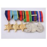 Bar Ribbon with Medals WWII