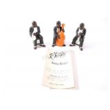 Jazz Band Ceramic Musicians w Jolly Roger Records