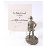 Franklin Mint Pewter "The Mountie" Series