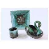 Blue Mountain Pottery Swan w1867-1967 Tray & Cup