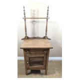 Antique Washstand with a Towel Rack.