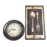 Stretcher Art Canvas Print w Wall Clock