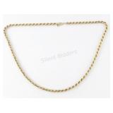 VTG 10 K Yellow Gold Twist Link Necklace