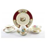 Royal Crown Myotts Chelsea Bird Plate & Tea Cups