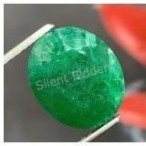 $11,390 Appraisal - 11.39 ct Cert. Emerald Gemston