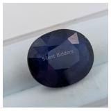 $16,488 Appraisal - 13.74 ct Cert. Midnight Sapphi