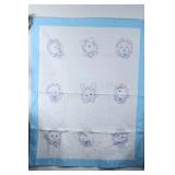 VTG Hand Stitched Embroidered Baby Blanket