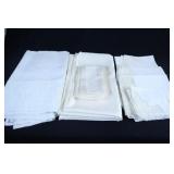 White Linen / Cotton & Crochet Table Clothes