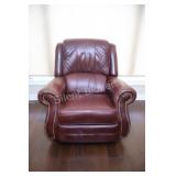 La-Z-Boy Burgundy Leather Wingback Recliner