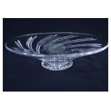 Stuart Crystal Footed Zephyr Pattern Bowl