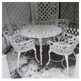 Victorian-Style Cast Aluminum Patio Dining, 6PC