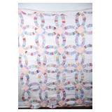 Antique Quilt Patchwork, Double Wedding RIng