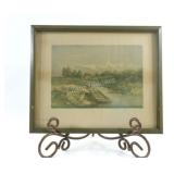 At The Island, by R.R. Gagen, 1892 Litho Print Art