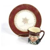 Royal Doulton Old Charley Jug, 24K Gold Plate