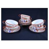 Japanese Geisha Hand Painted Porcelain Tea Set