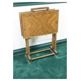 Set of Three VTG Metal Folding TV Trays