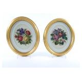 VTG French Floral Petit Point Needlepoints