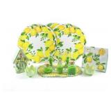 Lemon Placemats, Napkins, Canlde Holders