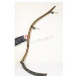 Antique Homestead 2 Handle Long Blade Sickle