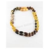 Multi-Colour Baltic Amber Bead Necklace