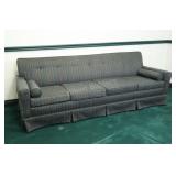 Mid Century- Sofa with a Vertical Striped Fabric