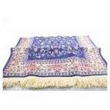 NEW - Folded Fringe Low Pile Wool Mat