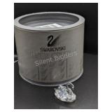 Swarovski Crystal Swan Figurine Retired w Mirror