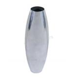 Torre & Tagus Brava Spun Metallic Silver Vase